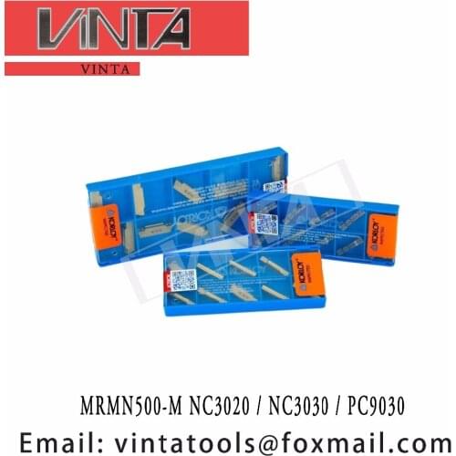 Free shipping high quality MRMN500-M NC3020 / MRMN500-M NC3030 / MRMN500-M PC9030 cnc carbide glooving inserts