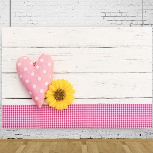 Planks Backdrop Ivory Wooden Board and Love Photography Background Holiday Celebration Photo Booth Studio Decor