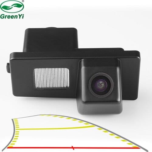 2020 HD Vehicle Dynamic Trajectory Parking Line Car Reverse Backup Rear View Camera For Ssangyong Rexton Kyron Korando Actyon