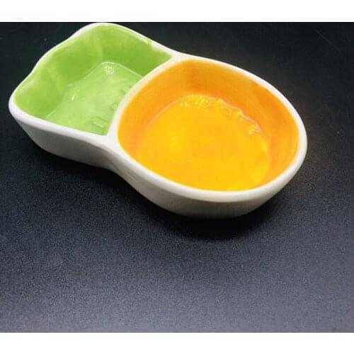 5pcs/set Ceramic Rabbit Carrot Dish Separate Bowl Ceramic Sauce Dish Kitchen Seasoning Vinegar Multi-dish Plate Dinnerware