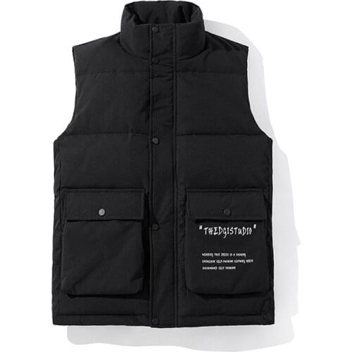 2020 Hot Mens Winter Waistcoat Men Casual Sleeveless Jackets And Coats Stand Collar Thicken Warm Outwear