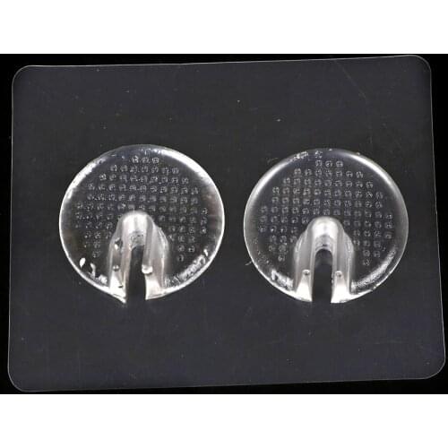 1pair Soft Silicone Insoles Transparent Relieve Pain Cushion Shoes Sandals Toe Separator Forefoot Pad Flip Flops Pad