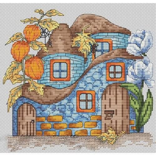 14CT 16CT 18CT house 5 DIY Cross Stitch Kit Packages Counted Cross-Stitching Kits New Pattern Cross stich Painting Set