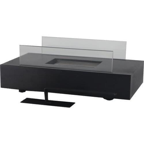 Real Flame Glass Indoor Outdoor Kamin Stove Bio Ethanol Table Top Fireplace