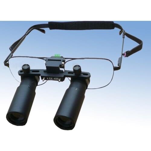 4.5X Professional Surgical Medical Dental Loupes HD Binocular Magnifier Loupe Wearing Style Glasses Microscope Customization