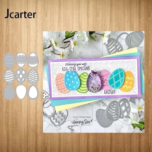 Easter Eggs Frame Metal Cutting Dies Craft Stencil for Scrapbooking Handmade Tools Make Album Model Punch Blade Decor Template
