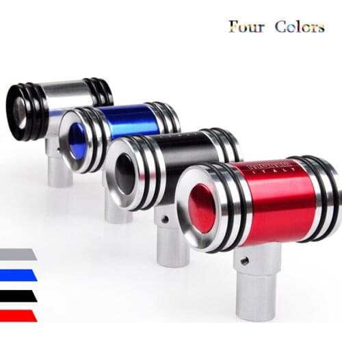 Hot Universal Manual Operation Car Gear Shift Knob Shifter Lever metal Aircraft operating lever Gear Shift Knob with 3 Adapters