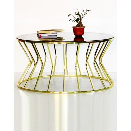 Modern Rossi Spruce Wood Center table coffe table