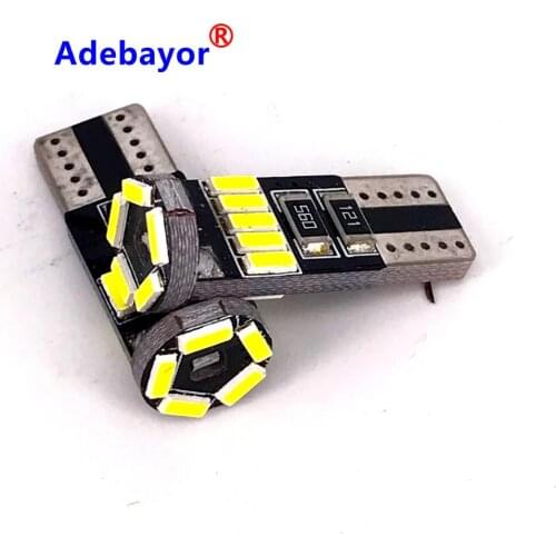 1pcs T10 W5W 194 4014 SMD LED Canbus 15 LED Bulbs Error Free Car Auto Wedge Interior Light Dome Map Trunk Lamp 12V White
