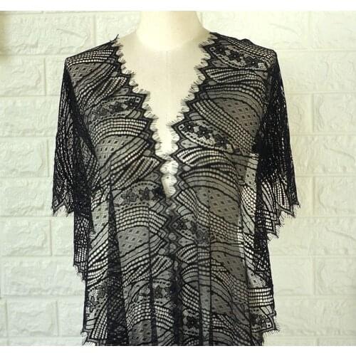 Thickened clothing lace fabric eyelash lace trim accessories belt clothes hem skirt decorative embroidery fabric widened