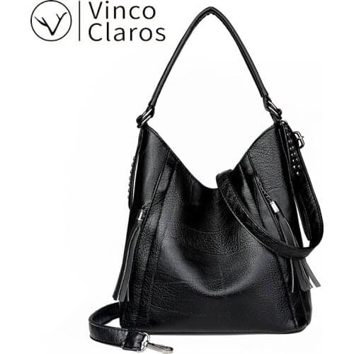 Vintage Leather Shoulder Bag Large Shopper Bag Crossbody Bags for Women 2020 New Luxury Handbags 2020 Womens Bag Trend Designer