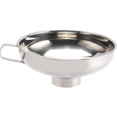 Yooap Stainless Steel Wide Mouth Canning Funnel Cup Hopper Filter Kitchen Tools For Home Restaurant Dessert Shop Decoration