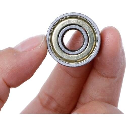 10Pcs 608ZZ Mini Metal Double Shielded Flanged Ball Bearing For 3D Printer Parts