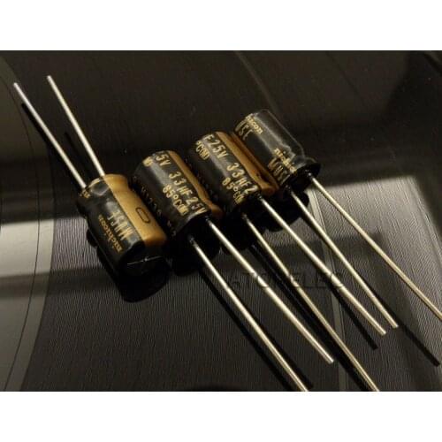10pcs NEW Nichicon MUSE KZ 33uF/25V Electrolytic Capacitors Hi-Fi Audio