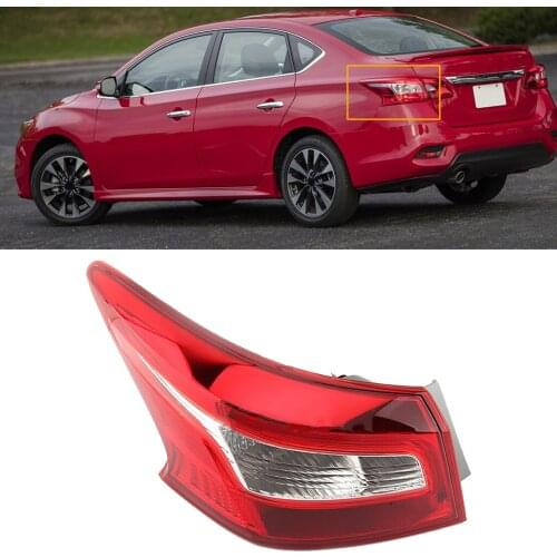 100% new Car 45x19 cm Left Outer Tail Rear Brake Lamp Light Fit for Nissan Sentra 2016 2017 2018