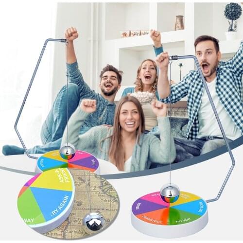 2021 Creative Magnetic Decision Maker Ball Swing Pendulum Toy Office Home Decoration Tabletop Ornaments Model Fun Novelty Gift
