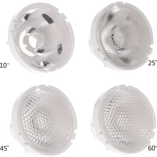 21MM High-power LED Lens Reflector Collimator 10/25/45/60 Degree Lens Reflector F92C