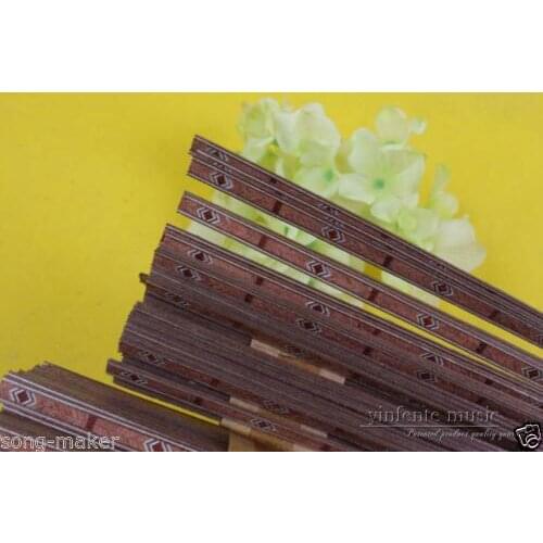 25x Guitar Strip inlay Luthier Figured Purfling Yinfente 640*6*1.0mm#68