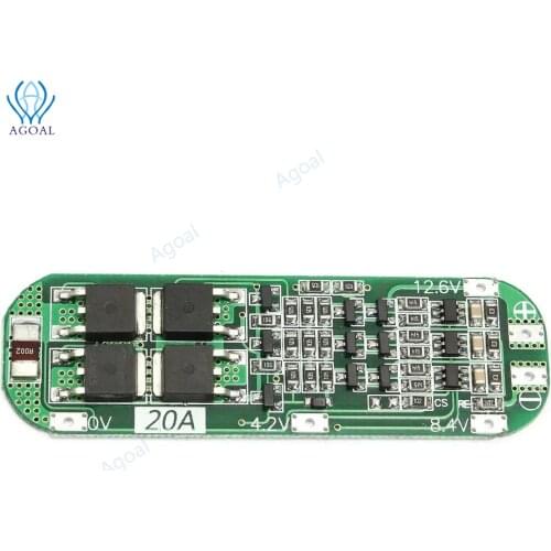 1pcs 3S 12.6V 20A Li-ion Lithium Battery 18650 Charger PCB BMS Protection Board 12.6V Cell