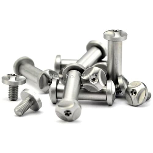 416 stainless steel M4 Fastening screw rivet for CNC carving Milling cutter DIY Straight pocket knife tools handle Fastening nut