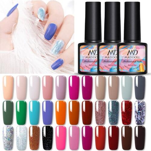 8ml Autumn Fall Winter Series Nail Gel Polish Soak Off Glitter Shinning UV Gel Varnish varnish Nail Art Gel