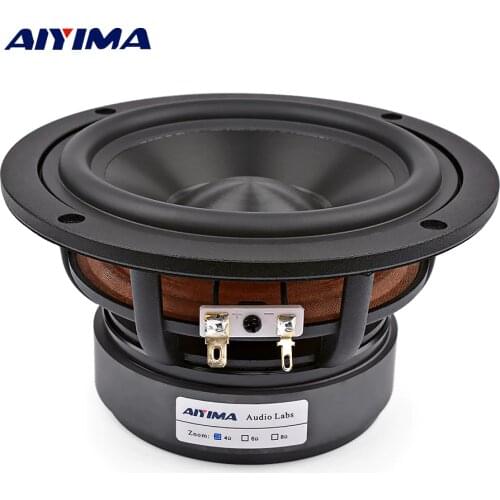 AIYIMA 1Pcs 5.25 Inch Audio Speaker Woofer 4OHM 8 Ohm 60W Midrange Bass Speakers Hifi LoudSpeaker For Bookshelf Home Theater DIY