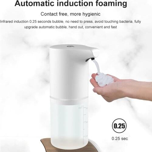 350ml Hand Washing Automatic Induction Foam Soap Dispenser Infrared Smart Hand Sanitizer Machine For Bathroom Hotel Washroom New