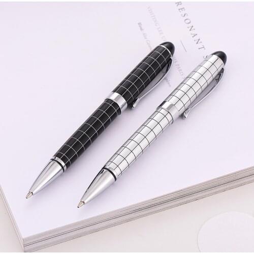 Baoer Student Black Ballpoint Pen Metal High Quality Gift Ball Pens Office Signature Writing Dlugopis Style Luxury
