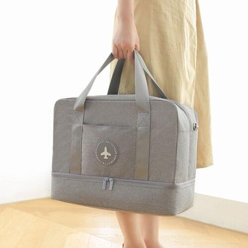 OL Bussiness Travel Bag Women&Men Unisex Duffle Bag Dry Wet Separation Luggage Bag Travel Bags Big Bag Organizer Bolso Viaje