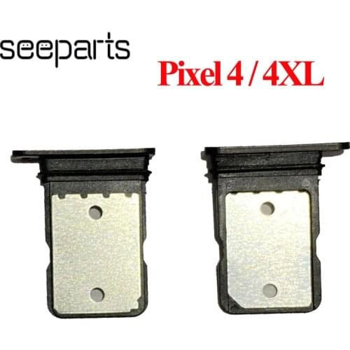 Sim Tray Holder For Google Pixel 4 XL Card Tray Slot Holder Adapter Socket Repair Parts For Google Pixel 4 Sim Tray Holder