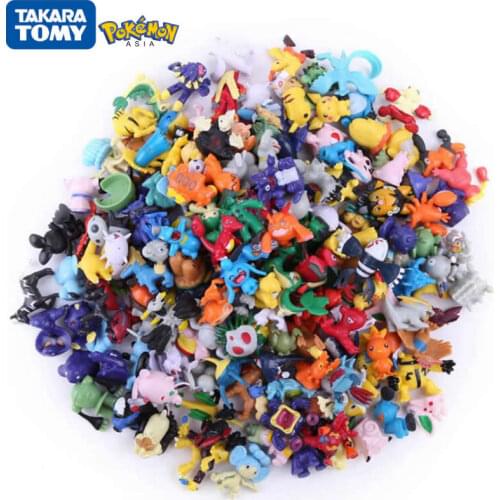 24-144 PCS/Set Pokemon 2-4cm Action Figure Model Dolls Toys Takara Tomy Pikachu PokéMon Anime Kids Collection Birthday Gifts