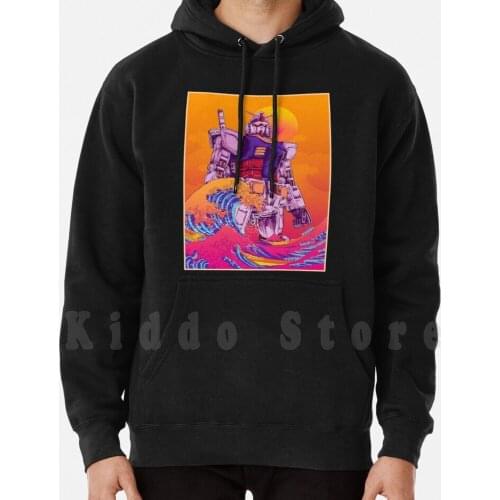 Hoodie long sleeve Mobile Suit Gunpla Japan Giant Robot Retro Vintage Zeon Zaku Amuro Ray