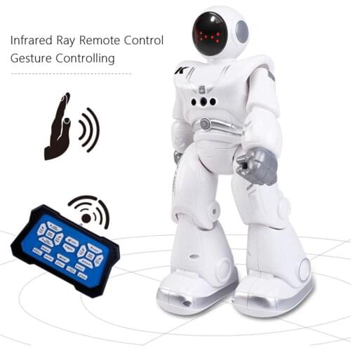 R18 Intelligent RC Robot 2.4G Gesture Sensor Smart Programming Automatic Presentation RC Toys Dance Music Songs Lighting