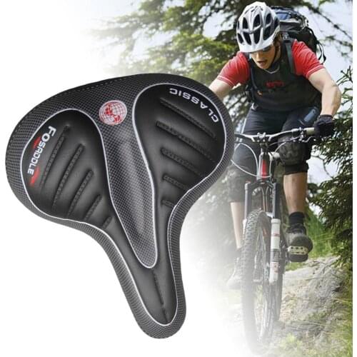 Artificial Leather MTB Road Bike Seat Bicycle Cycling Anti-shock Thicken Soft Saddle Seat Pad Cushion Bicycle Accessaries