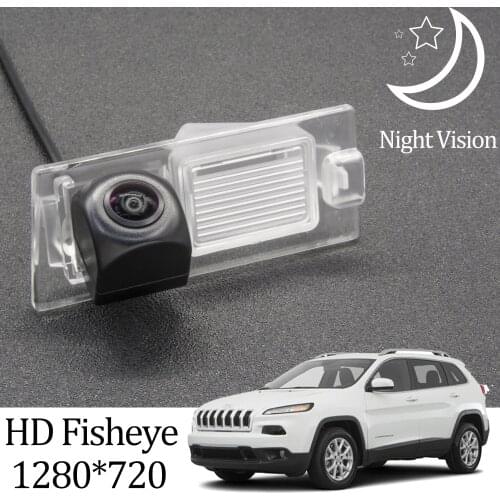 Owtosin HD 1280*720 Fisheye Rear View Camera For Jeep Cherokee KL 2013 2014 2015 2016 2017 2018 2019 Car Parking Accessories