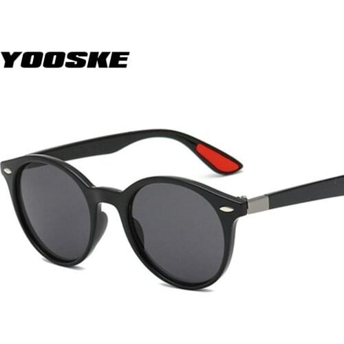 YOOSKE Classic Polarized Sunglasses Men Women Round Driving Sun Glasses Male Goggle UV400