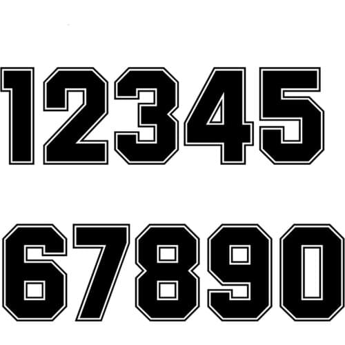 Creative Racing Number Helmet Decals Car Sticker Decals Motorcycle Accessories Stickers KK Vinyl 15*15cm