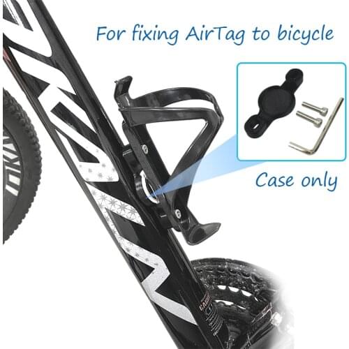 For AirTag Bike Mount Road Bicycle Bottle Cage Fixing Support Holder Mountain Bike Anti-lost GPS Location Airtag Case Tracker