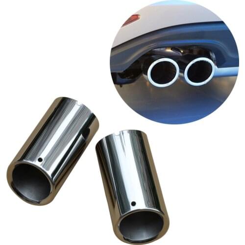 Tail Pipe Cover Fit For VW MK6 MK7 Golf6 Golf7 2009-2015 2016 2017 Rear Muffler Exhaust Tailpipe Silencer Tip Trim Accessories