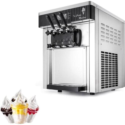 Commercial Soft Serve Ice Cream Machine Automatic Ice Cream Makers Stainless Steel 220V 110V
