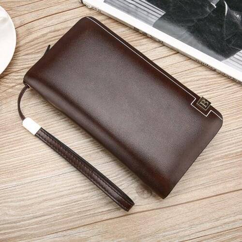 Men Wallet Business Wallet for Men Fashion Long Purse Male Pu Leather Money Bag Designer Wallet High Quality Luxury Clutch Purse