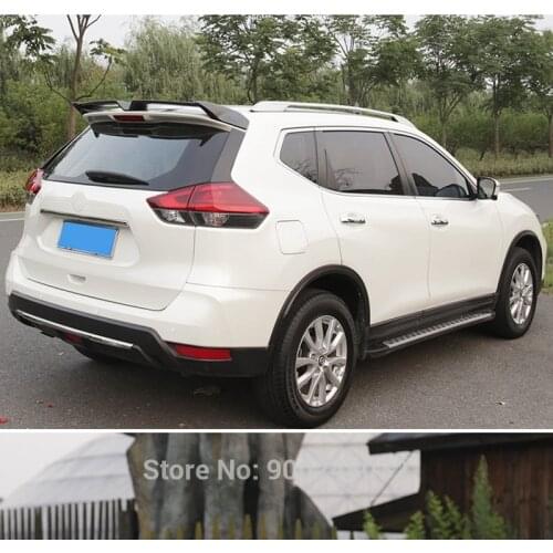 For Nissan Rogue X-trail 2014-2019 ABS Plastic Unpainted Color Rear Roof Spoiler Wing Trunk Lip Boot Cover Car Styling