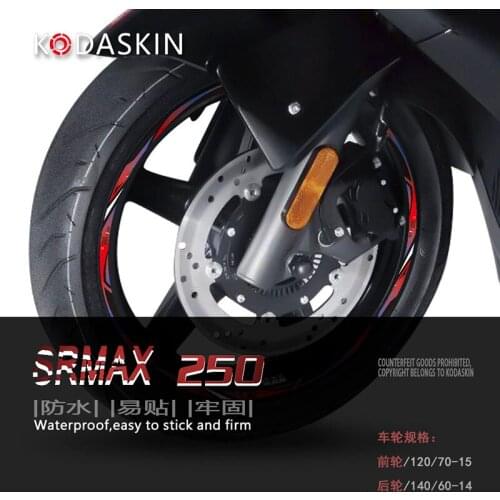 Koaskin Wheel Rim Motor Stickers Tries Wheel Decals Stickers Motorcycles Accessories For APRILIA SR MAX250 srmax250