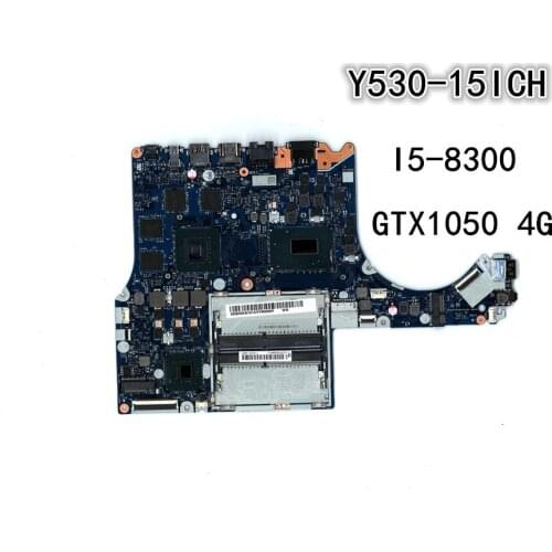 Orignal Laptop Lenovo Legion Y530-15ICH Motherboard NM-B701 CPU I5-8300 GTX1050 4GB PN 5B20R40191 5B20R40190