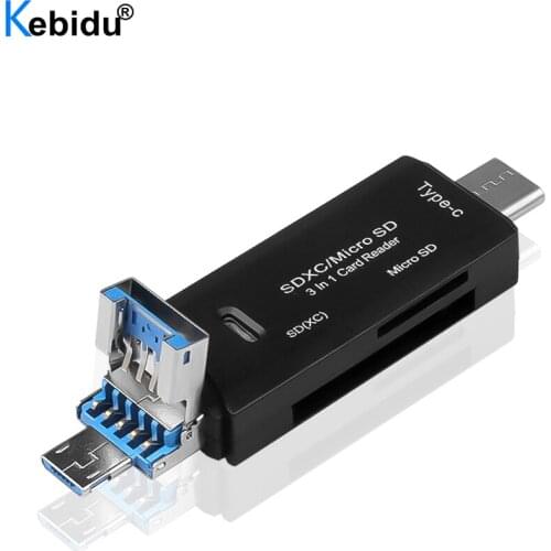 OTG Card Reader Micro USB/SD/TF/USB 4 In 1 High Speed USB Micro SD Adapter Flash Drive For Android Phone Tablet PC