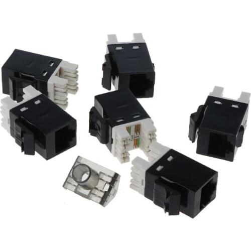 CAT6 Patch Panel Electronic Cable Wall Mount Rack Bracket LAN RJ45 Network Connection Wiring 6-core