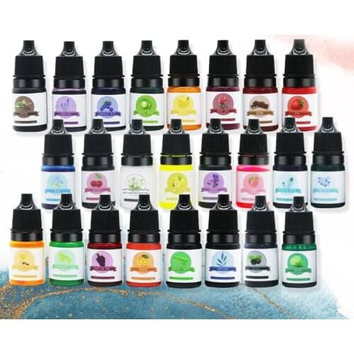 24 Colors Epoxy Resin Pigment Transparent UV Resin Coloring Resin Dye Crafts N58F
