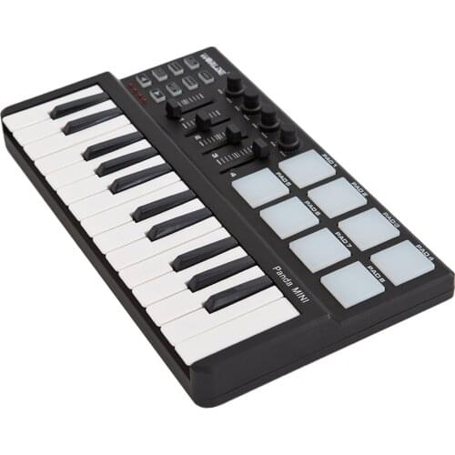 Worlde Panda mini Portable Mini 25-Key USB Keyboard and Drum Pad MIDI Controller Professional Musical instruments
