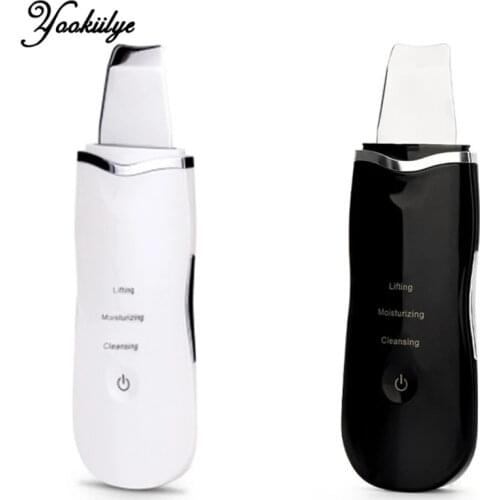 Ultrasonic Skin Scrubber Deep Face Cleaning Shovel Machine Peeling Shovel Facial Remove Blackhead Pore Cleaner Face Lift Machine