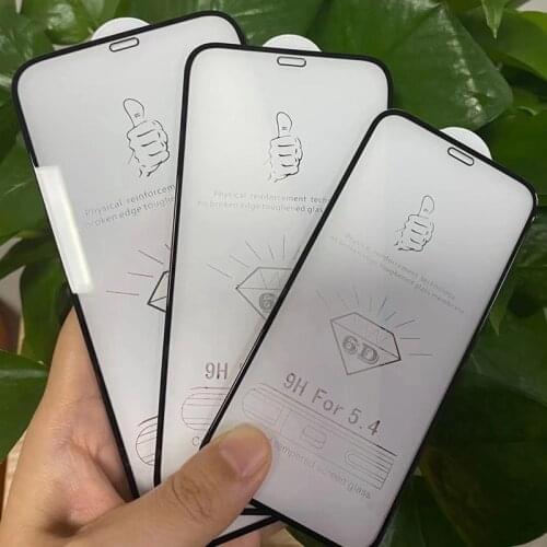 5D Tempered Glass for iPhone 12 Mini Pro Max Full Cover Screen Protector Film for iPhone 12 5.4 6.1 6.7 Full Screen Glass Film